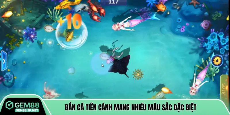 Bắn cá tiên cánh mang nhiều màu sắc đặc biệt 