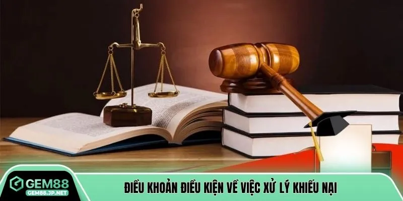 Điều khoản điều kiện về việc xử lý khiếu nại 